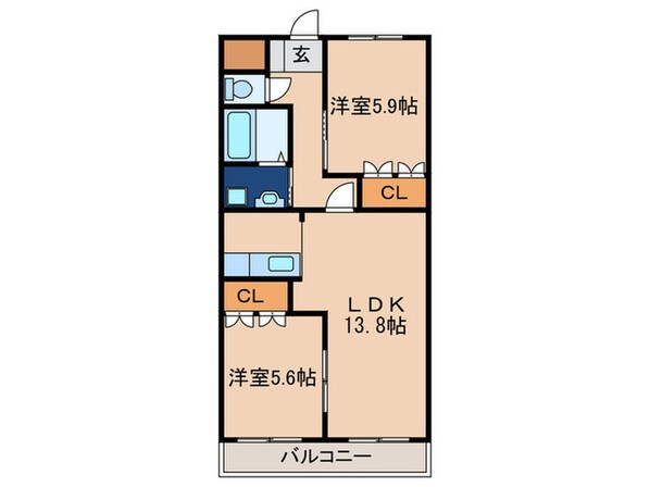 ヴェルラヴニールの物件間取画像